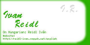 ivan reidl business card